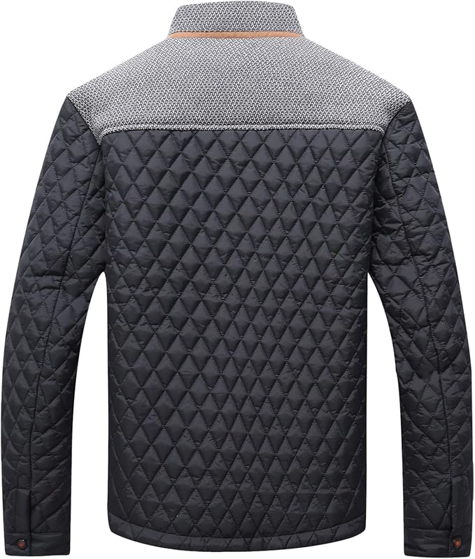 Vorryn | Men's Quilted Jacket with Stand Collar