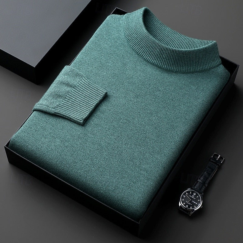 Aldren | Men's Mock Neck Knit Sweater