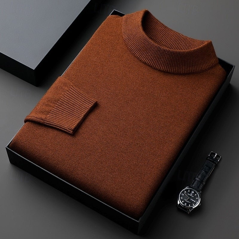 Aldren | Men's Mock Neck Knit Sweater