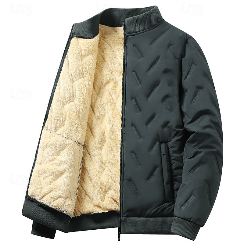 Caldren | Men's Quilted Bomber Jacket for Winter