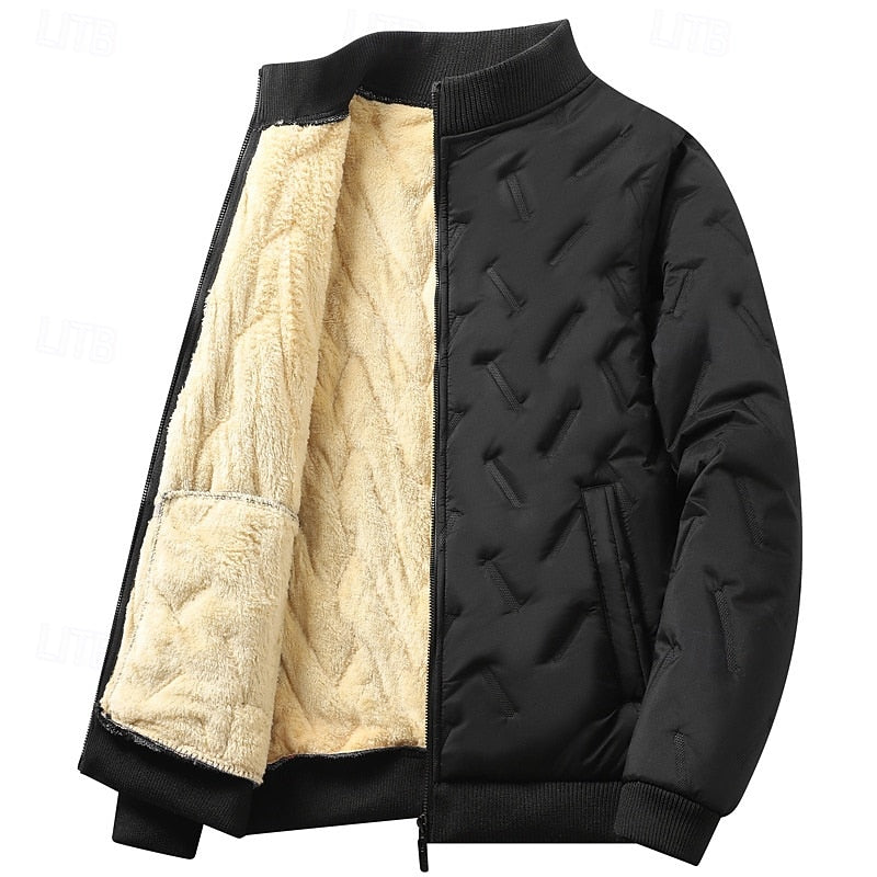 Caldren | Men's Quilted Bomber Jacket for Winter