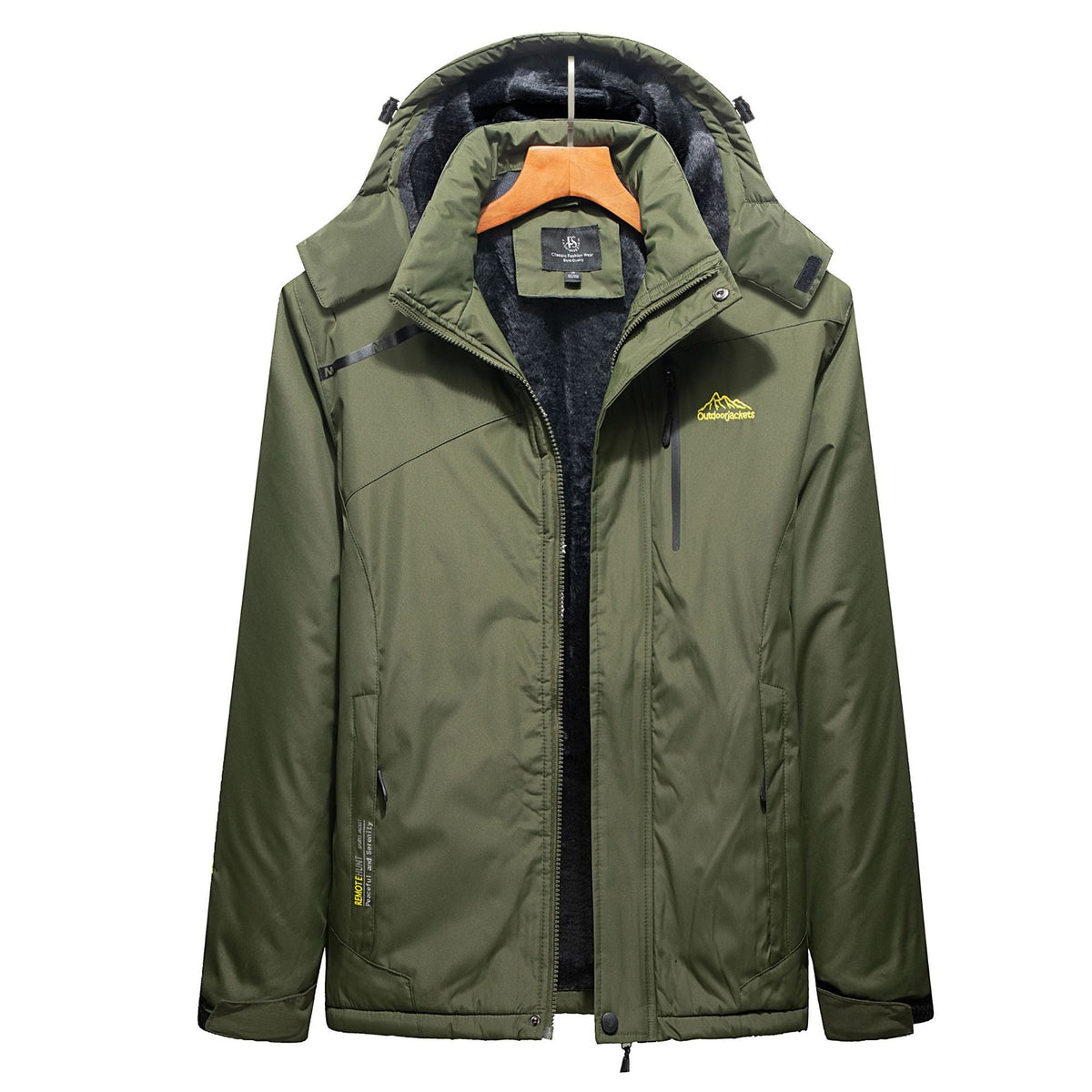 Cassian | Men's Fleece-Lined Winter Hooded Jacket