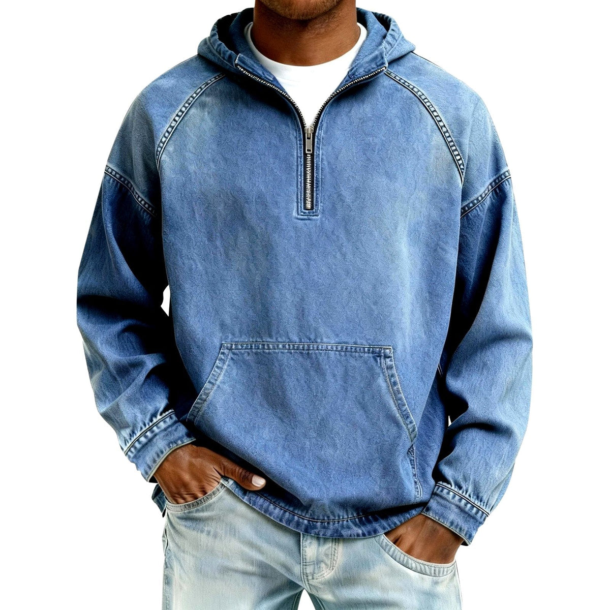 Corvane | Men's Half-Zip Hoodie Pullover Sweatshirt