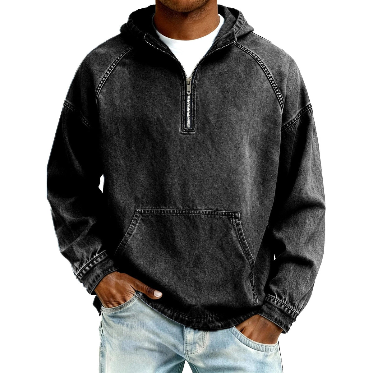 Corvane | Men's Half-Zip Hoodie Pullover Sweatshirt