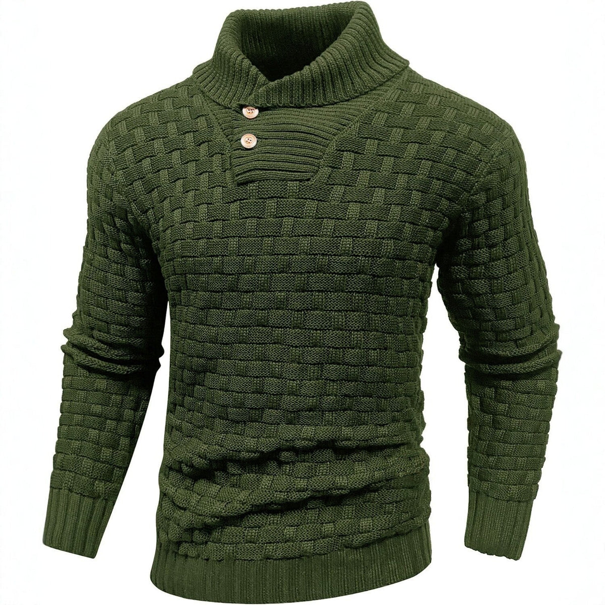 Dravson | Men's Knit Sweater Shawl Collar Pullover