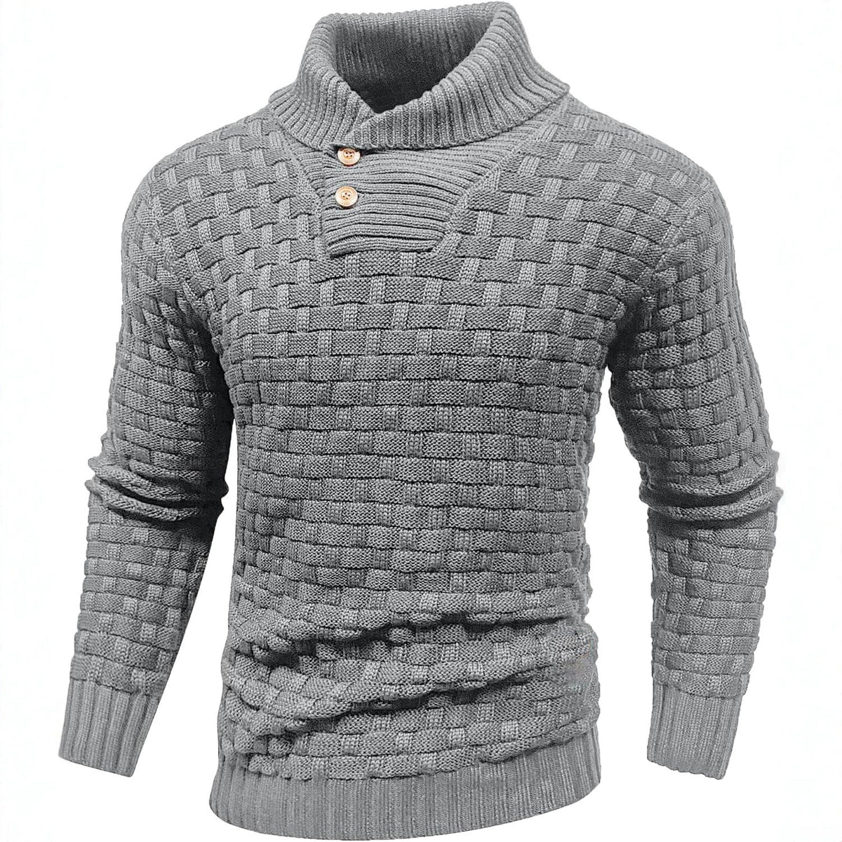 Dravson | Men's Knit Sweater Shawl Collar Pullover