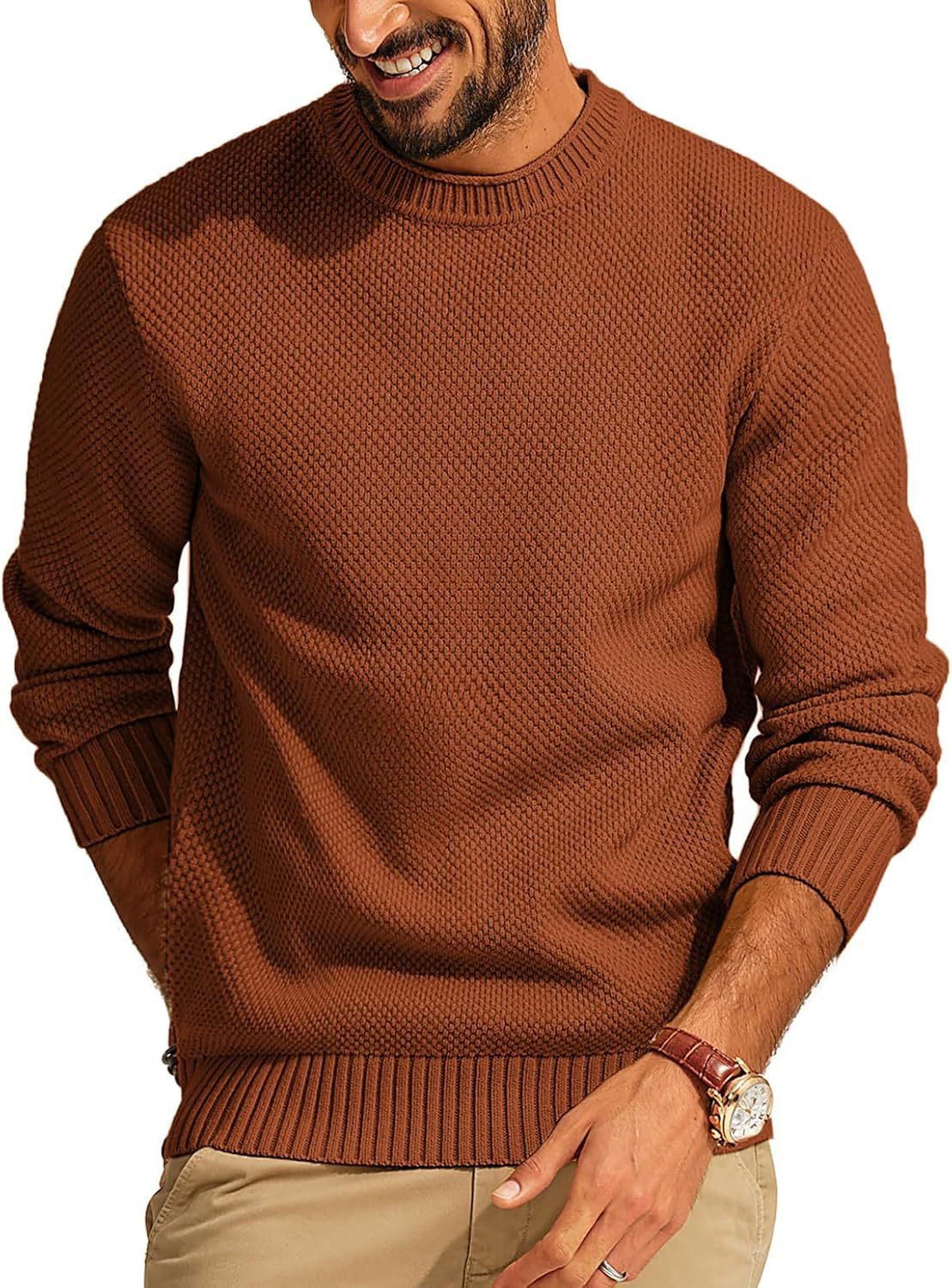 Drevon | Men's Knit Sweater Crew Neck Pullover
