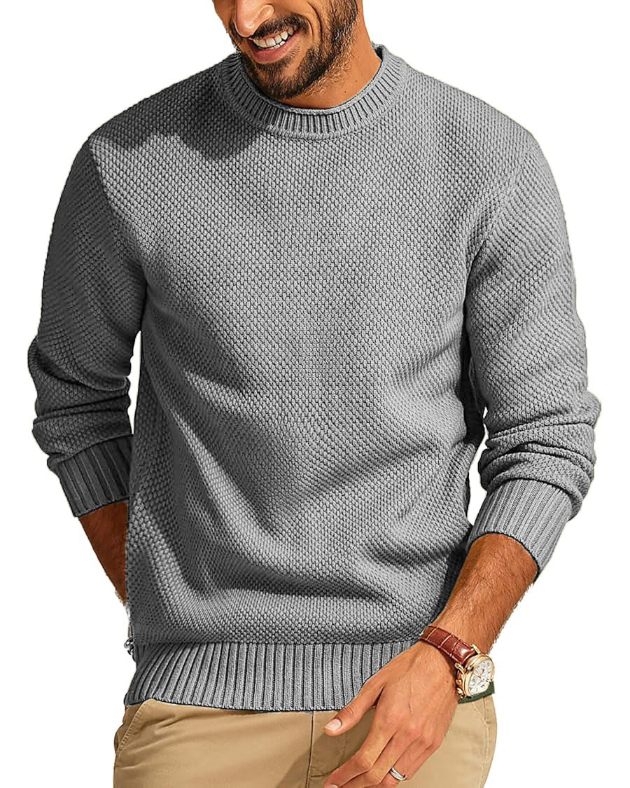 Drevon | Men's Knit Sweater Crew Neck Pullover