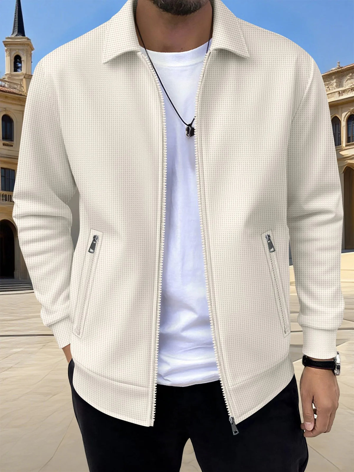 Fenrath | Men's Knit Zip-Up Sweater Jacket