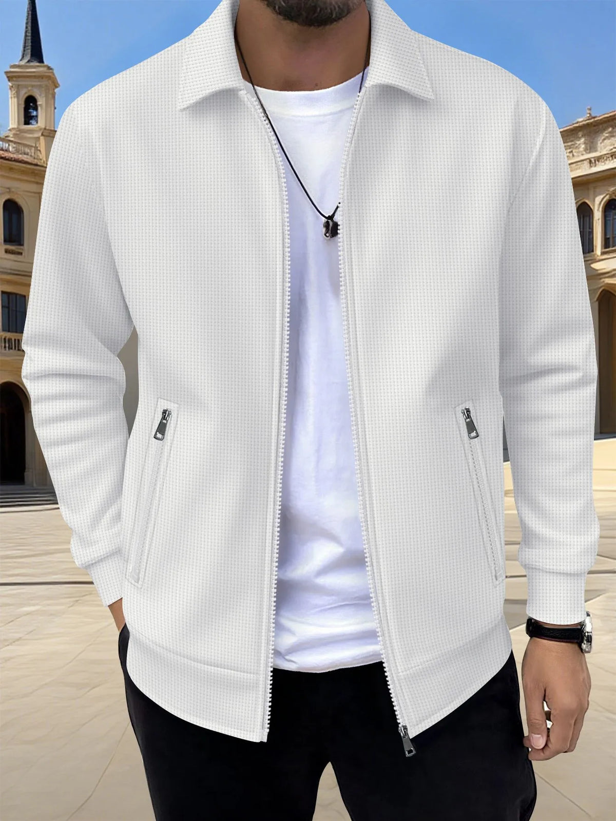 Fenrath | Men's Knit Zip-Up Sweater Jacket