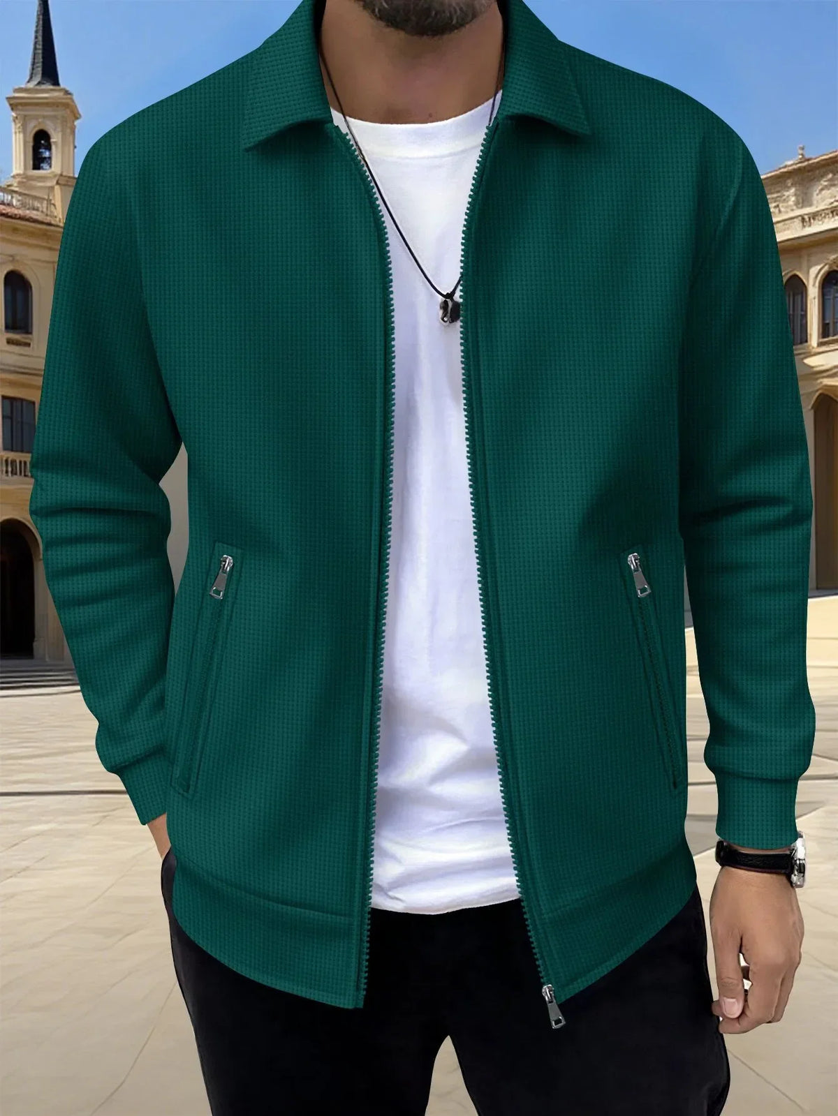 Fenrath | Men's Knit Zip-Up Sweater Jacket