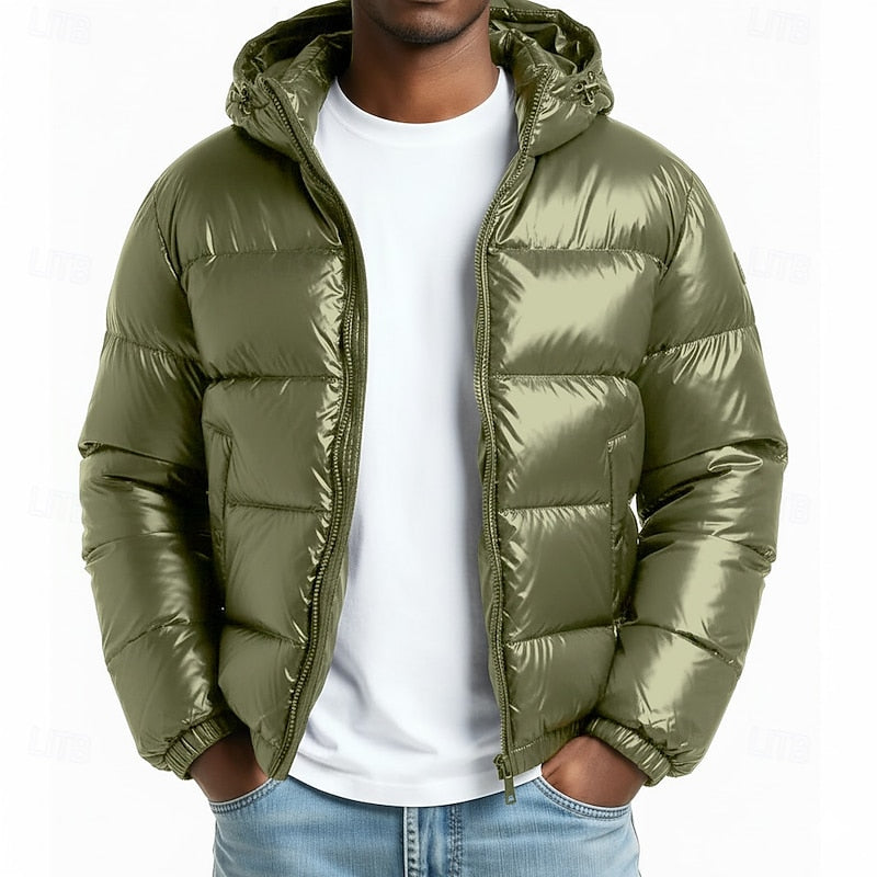 Gavren | Men's Hooded Puffer Jacket | Quilted Winter Coat