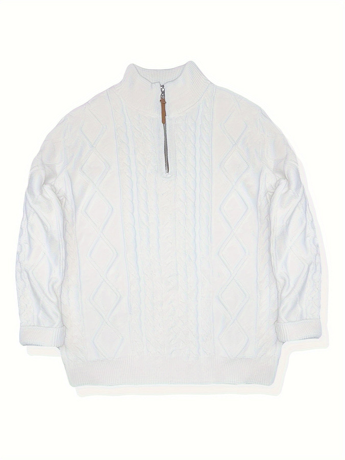 Halvorn | Men's Cable Knit Half-Zip Sweater