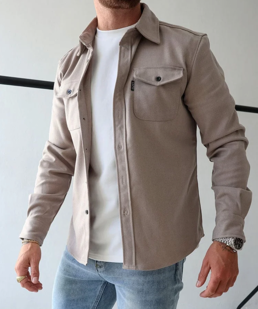 Lachlan | Men's Long Sleeve Collared Overshirt
