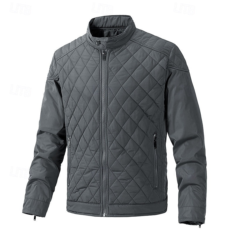 Thornvale | Men's Quilted Stand Collar Winter Jacket