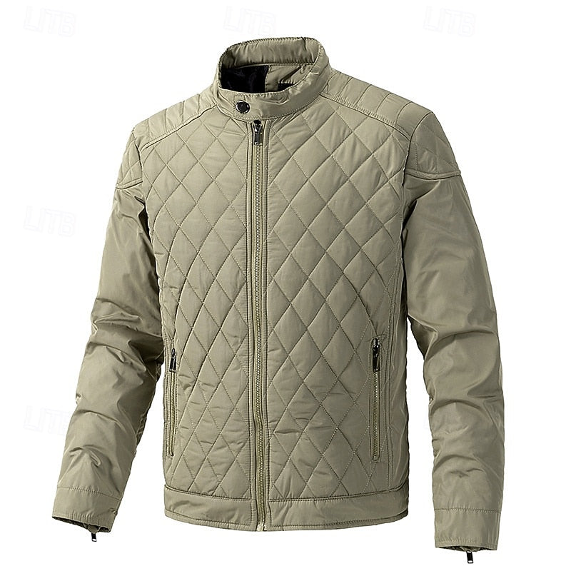 Thornvale | Men's Quilted Stand Collar Winter Jacket