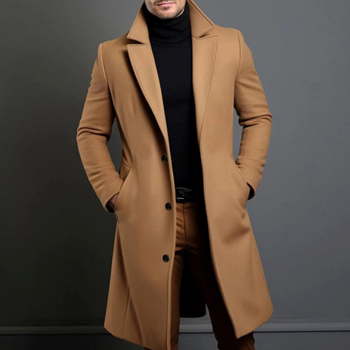 Thornvale | Men's Winter Jacket Wool Longline Overcoat