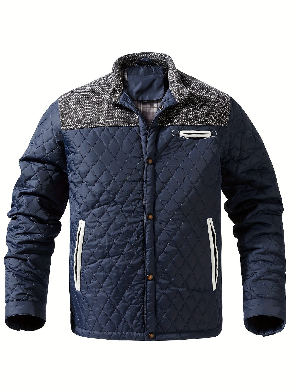 Vorryn | Men's Quilted Jacket with Stand Collar
