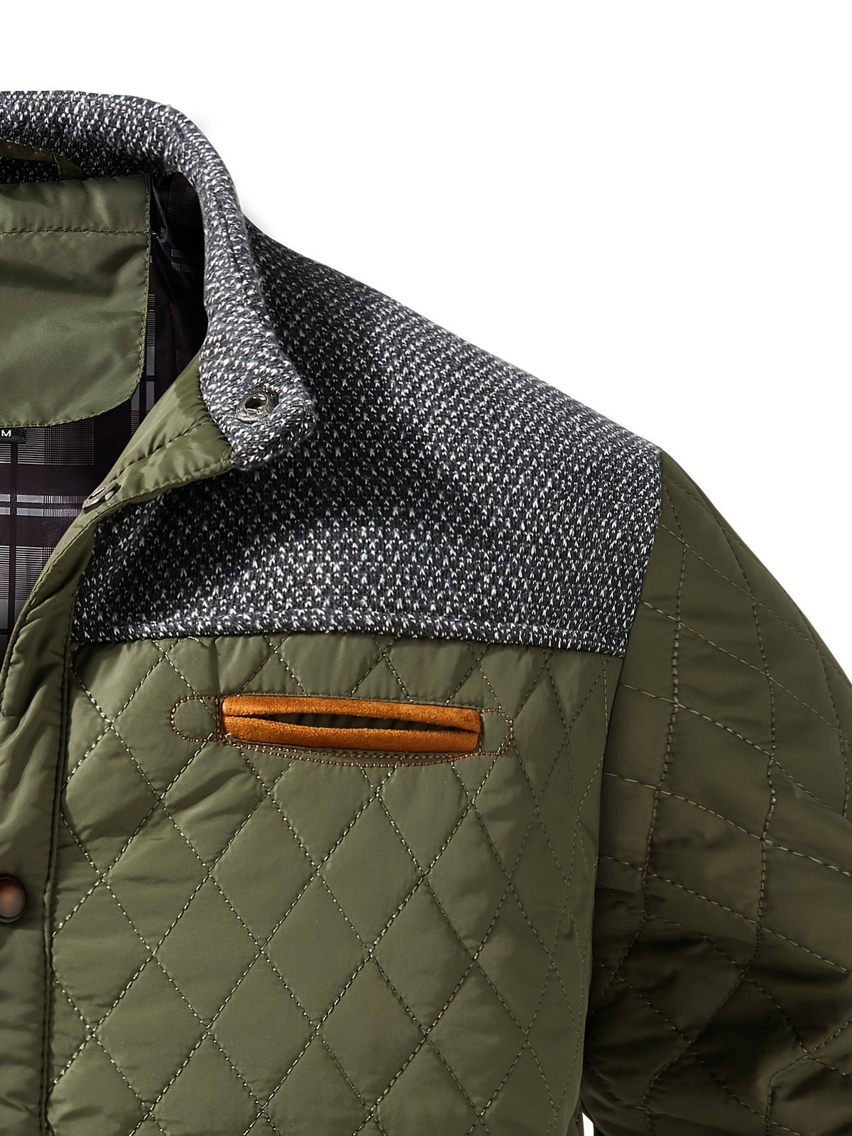 Vorryn | Men's Quilted Jacket with Stand Collar
