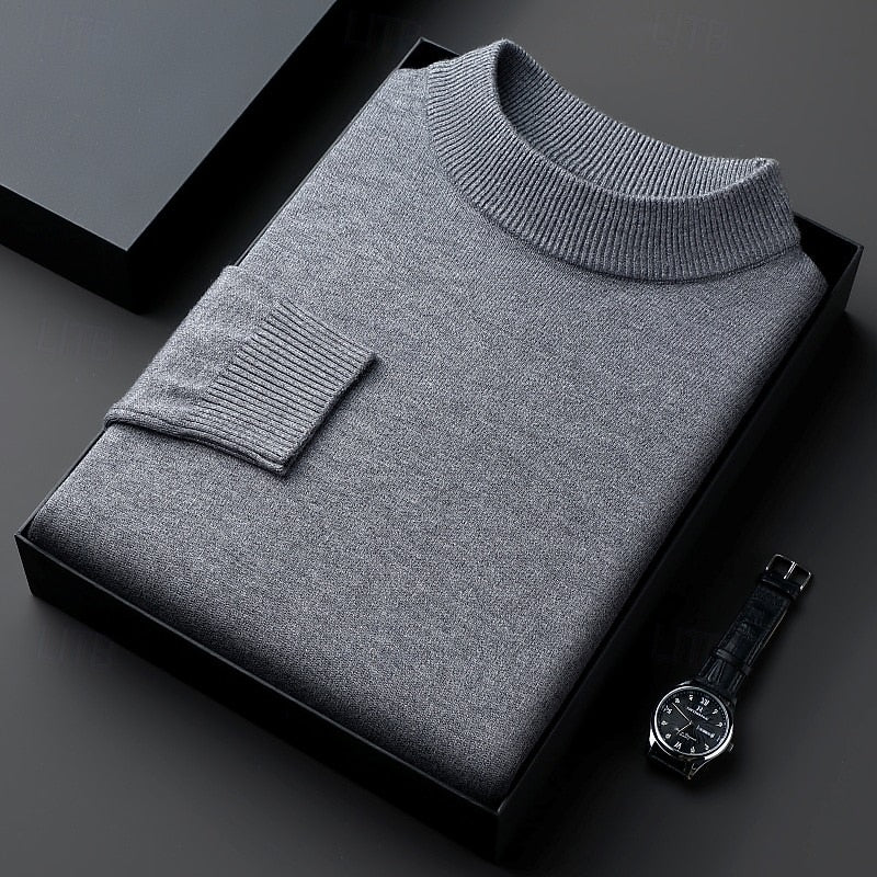 Aldren | Men's Mock Neck Knit Sweater