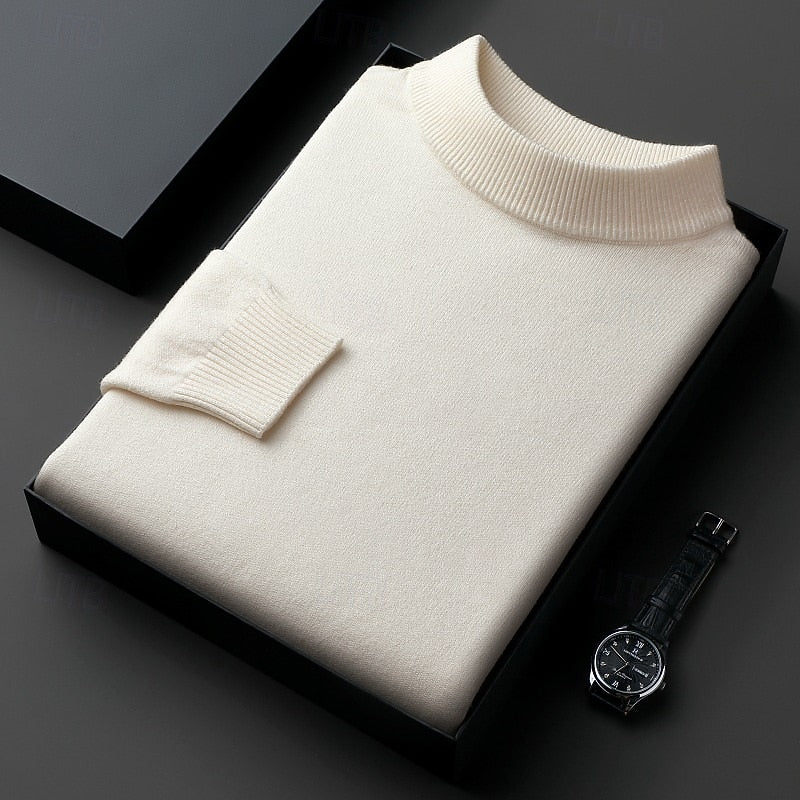 Aldren | Men's Mock Neck Knit Sweater
