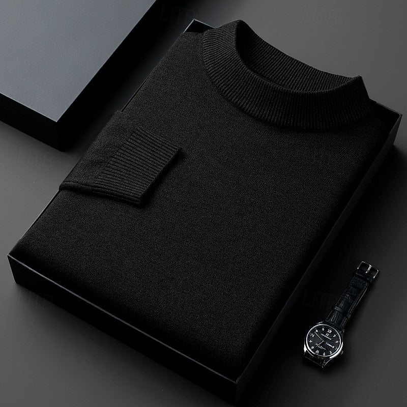 Aldren | Men's Mock Neck Knit Sweater