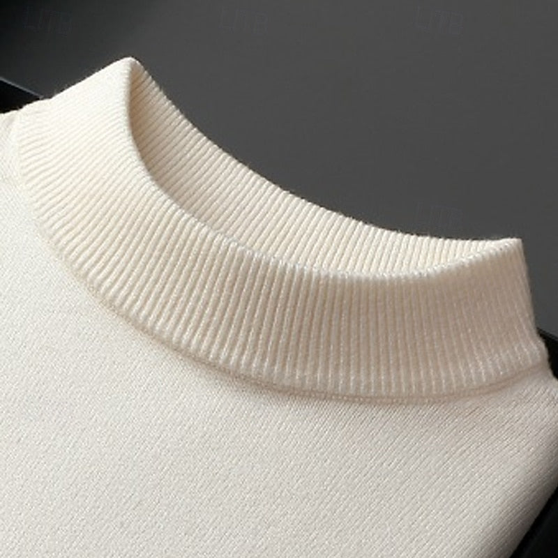 Aldren | Men's Mock Neck Knit Sweater