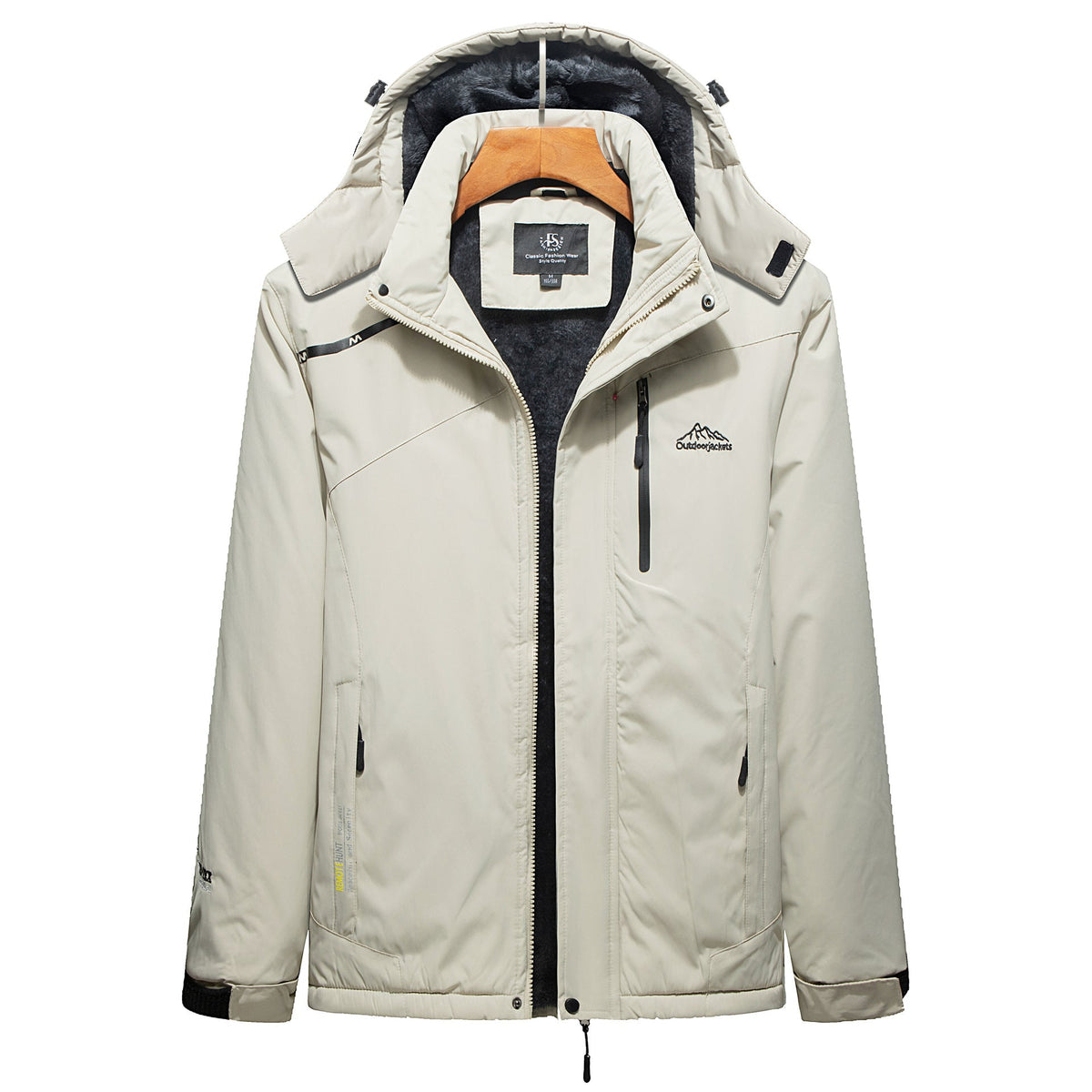 Cassian | Men's Fleece-Lined Winter Hooded Jacket