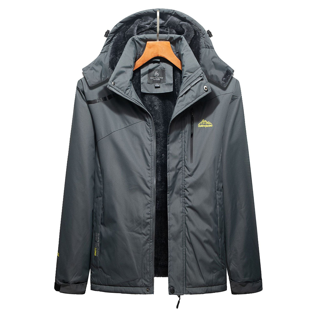 Cassian | Men's Fleece-Lined Winter Hooded Jacket