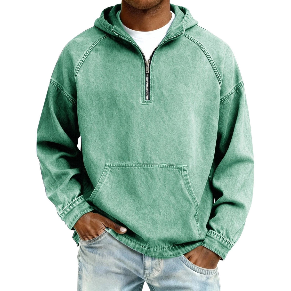 Corvane | Men's Half-Zip Hoodie Pullover Sweatshirt