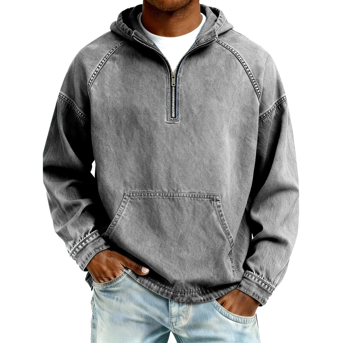 Corvane | Men's Half-Zip Hoodie Pullover Sweatshirt