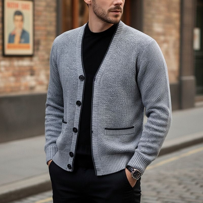Dalvern | Men's Button-Front Cardigan Sweater