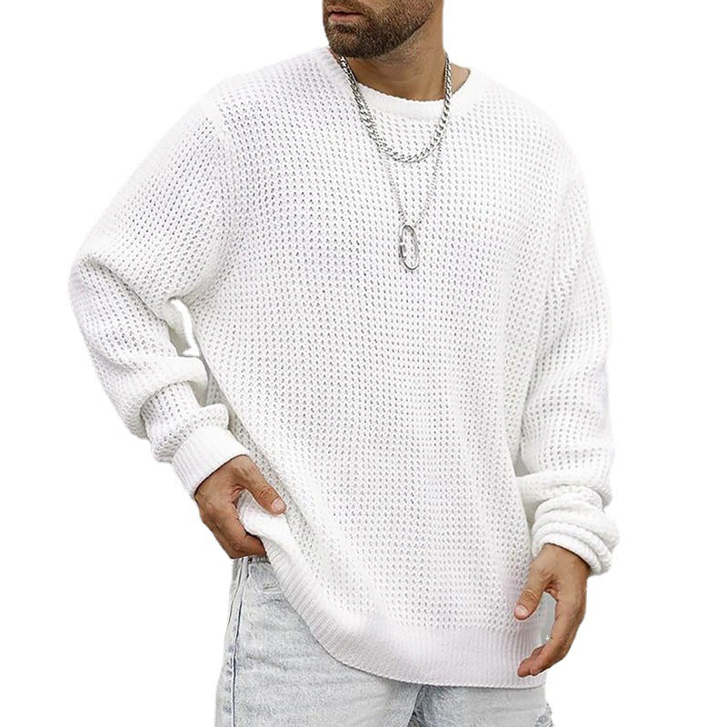 Delvoss | Men's Knit Sweater Relaxed-Fit Crew Neck