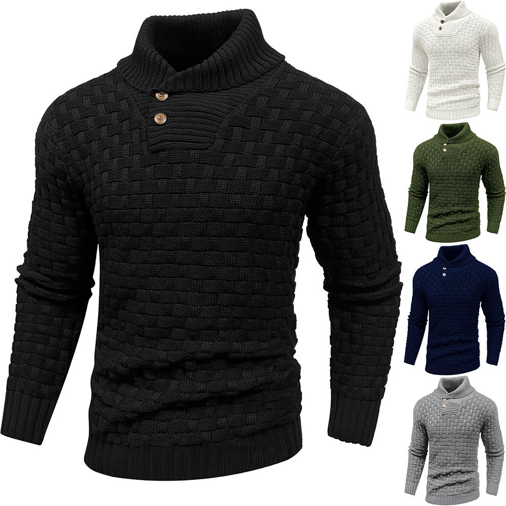 Dravson | Men's Knit Sweater Shawl Collar Pullover