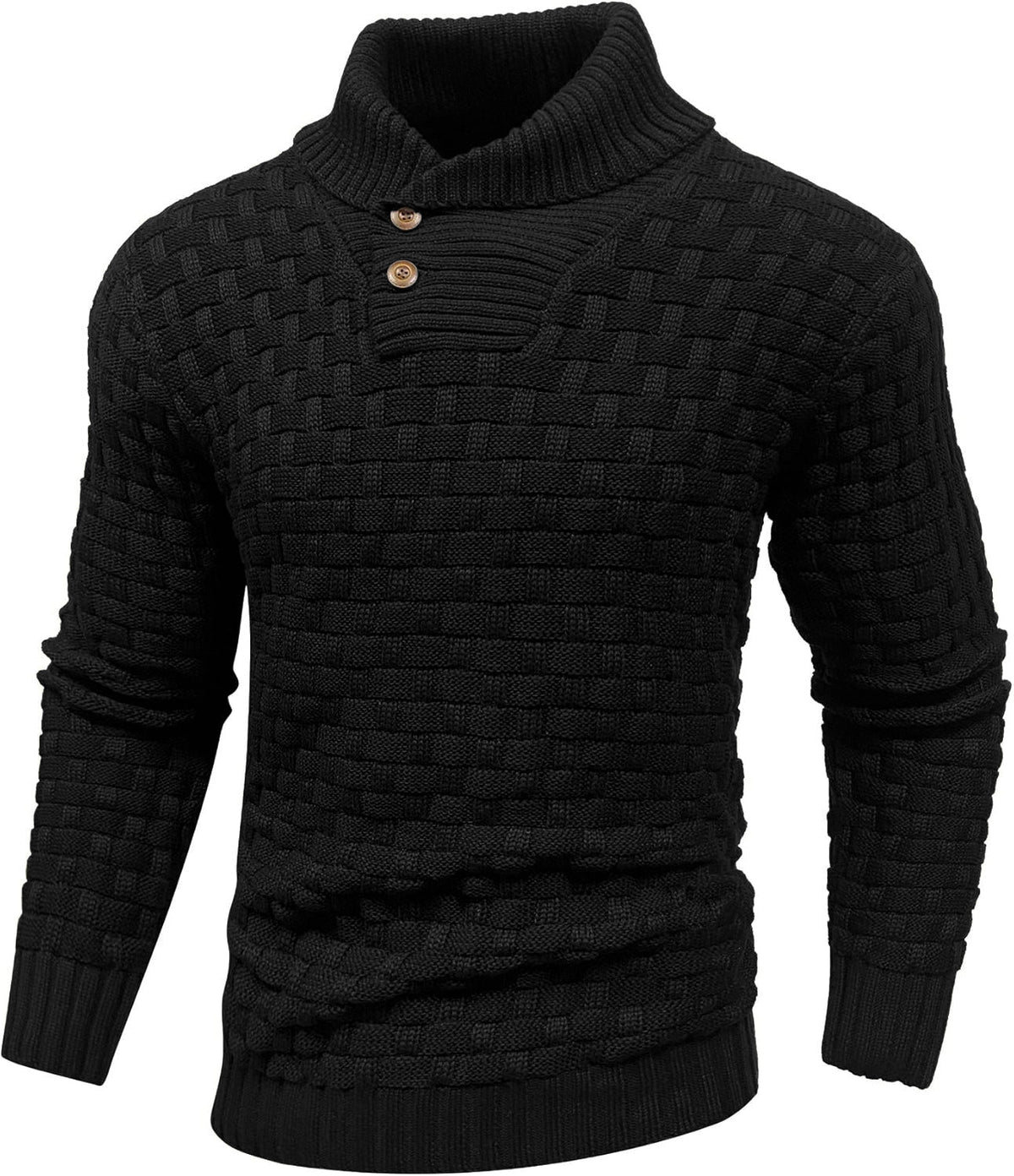Dravson | Men's Knit Sweater Shawl Collar Pullover