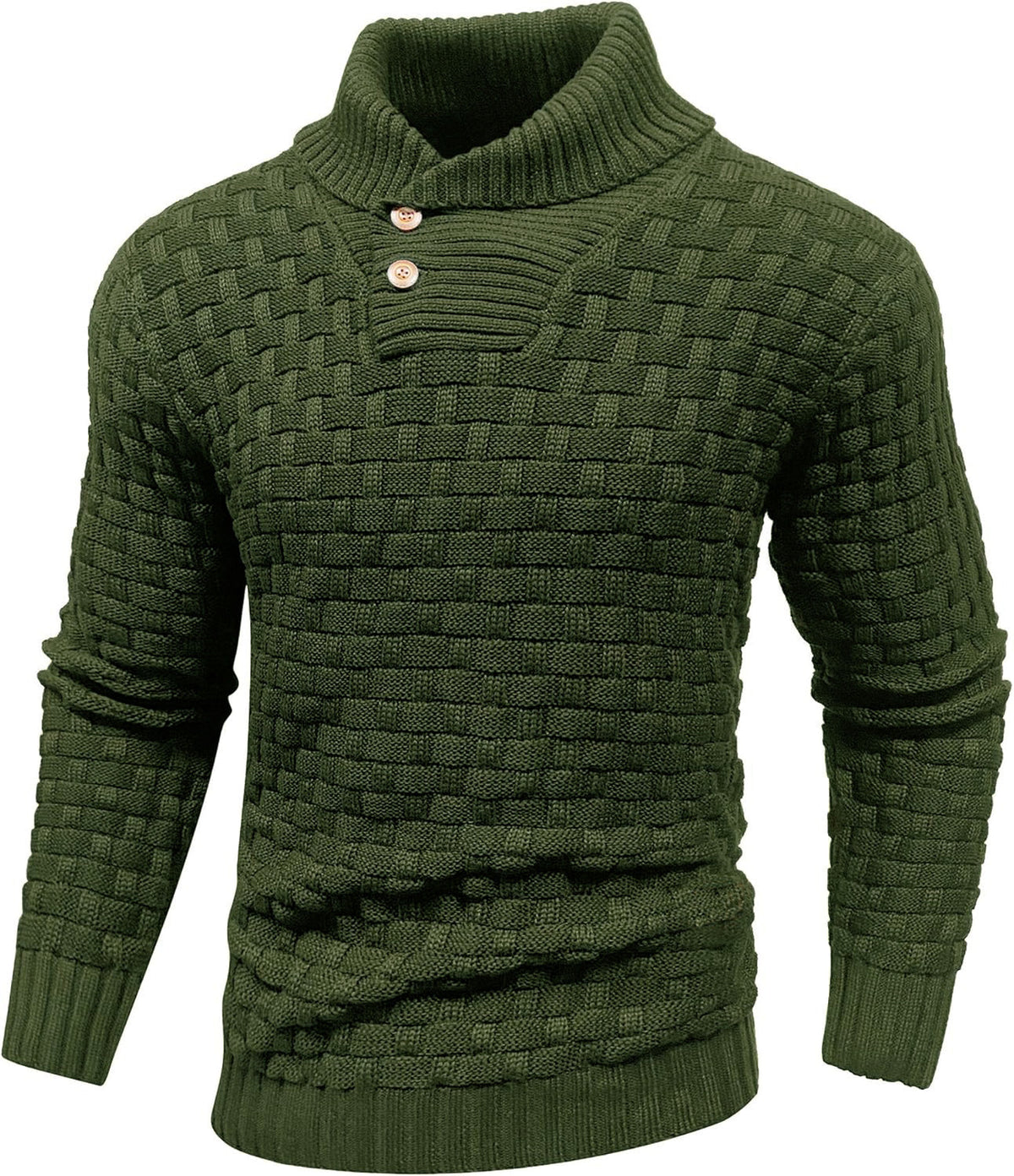 Dravson | Men's Knit Sweater Shawl Collar Pullover