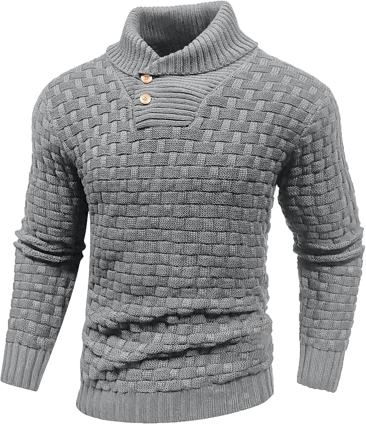 Dravson | Men's Knit Sweater Shawl Collar Pullover
