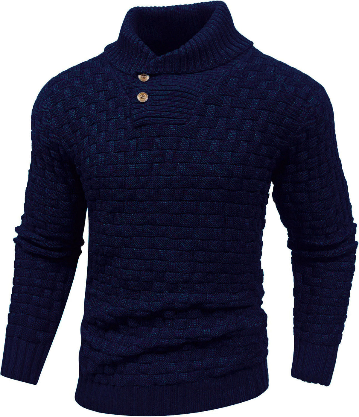 Dravson | Men's Knit Sweater Shawl Collar Pullover