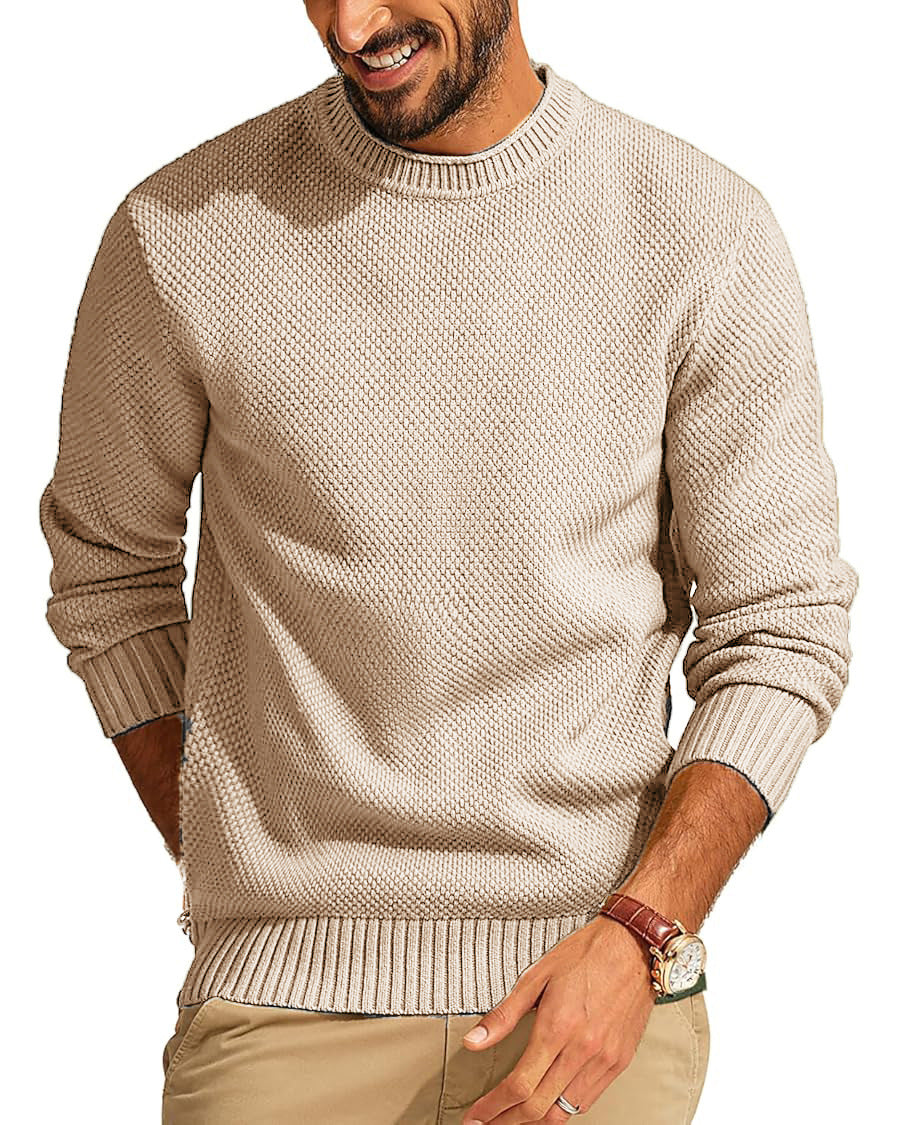 Drevon | Men's Knit Sweater Crew Neck Pullover