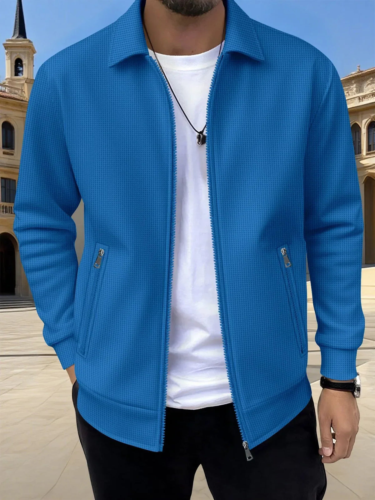 Fenrath | Men's Knit Zip-Up Sweater Jacket