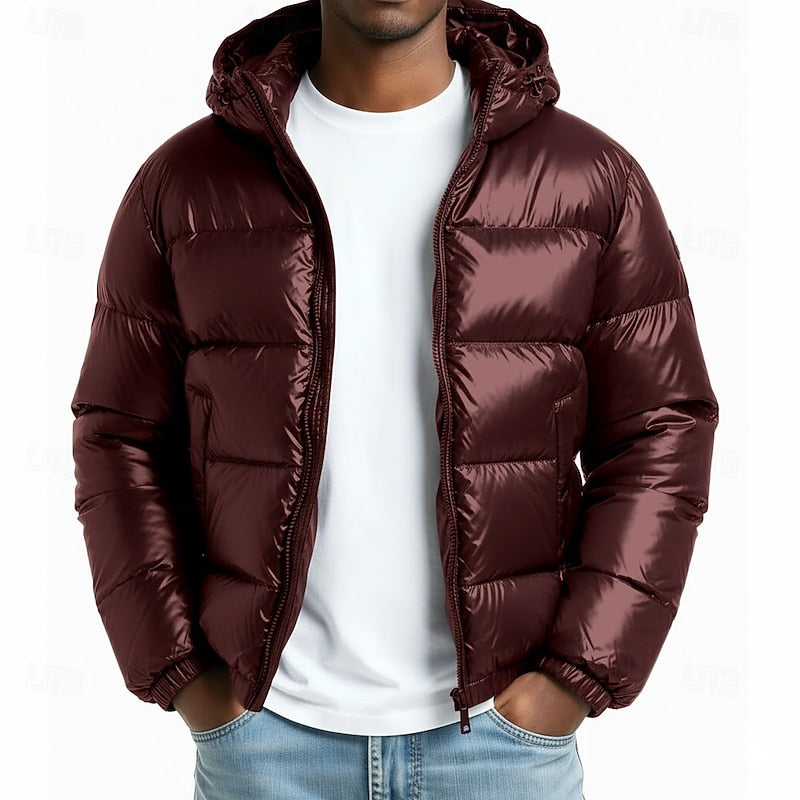 Gavren | Men's Hooded Puffer Jacket | Quilted Winter Coat