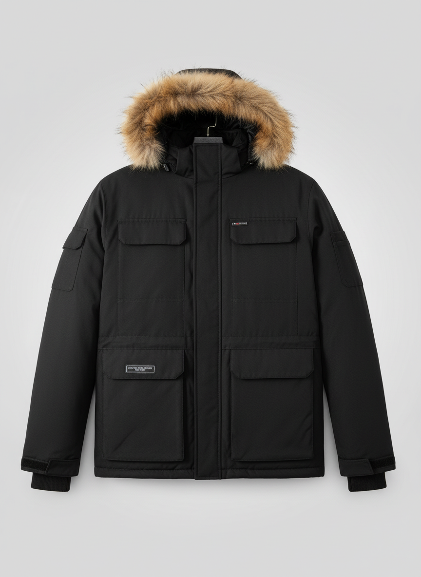 Dravoss | Men's Winter Puffer Jacket Hooded Parka
