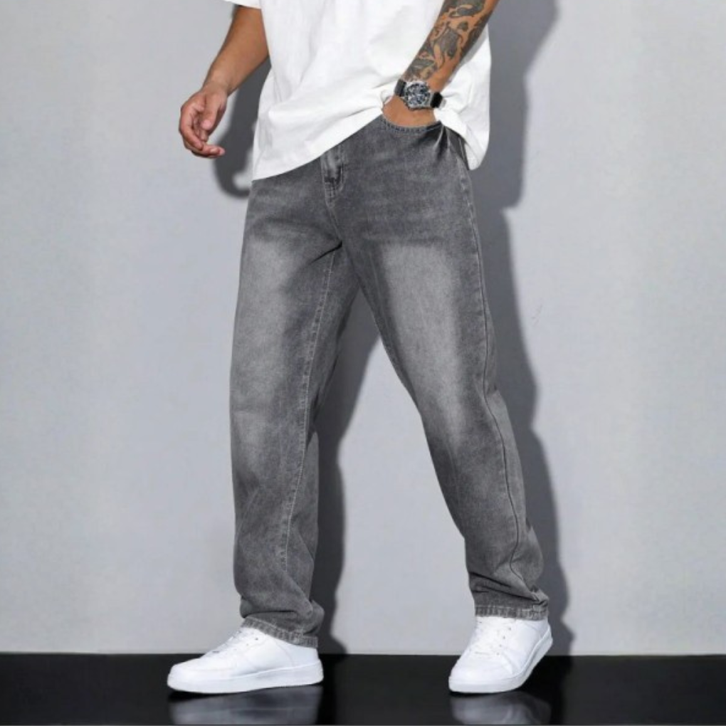 Orvandel | Men's Baggy Jeans Relaxed Fit Denim