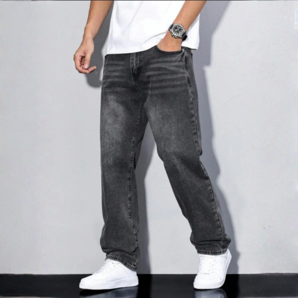 Orvandel | Men's Baggy Jeans Relaxed Fit Denim