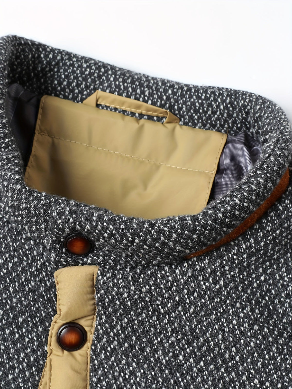 Vorryn | Men's Quilted Jacket with Stand Collar